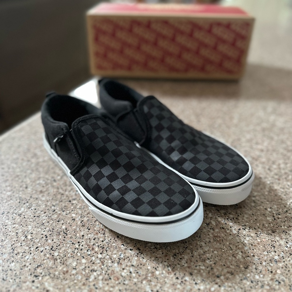 Boys Checked Vans
